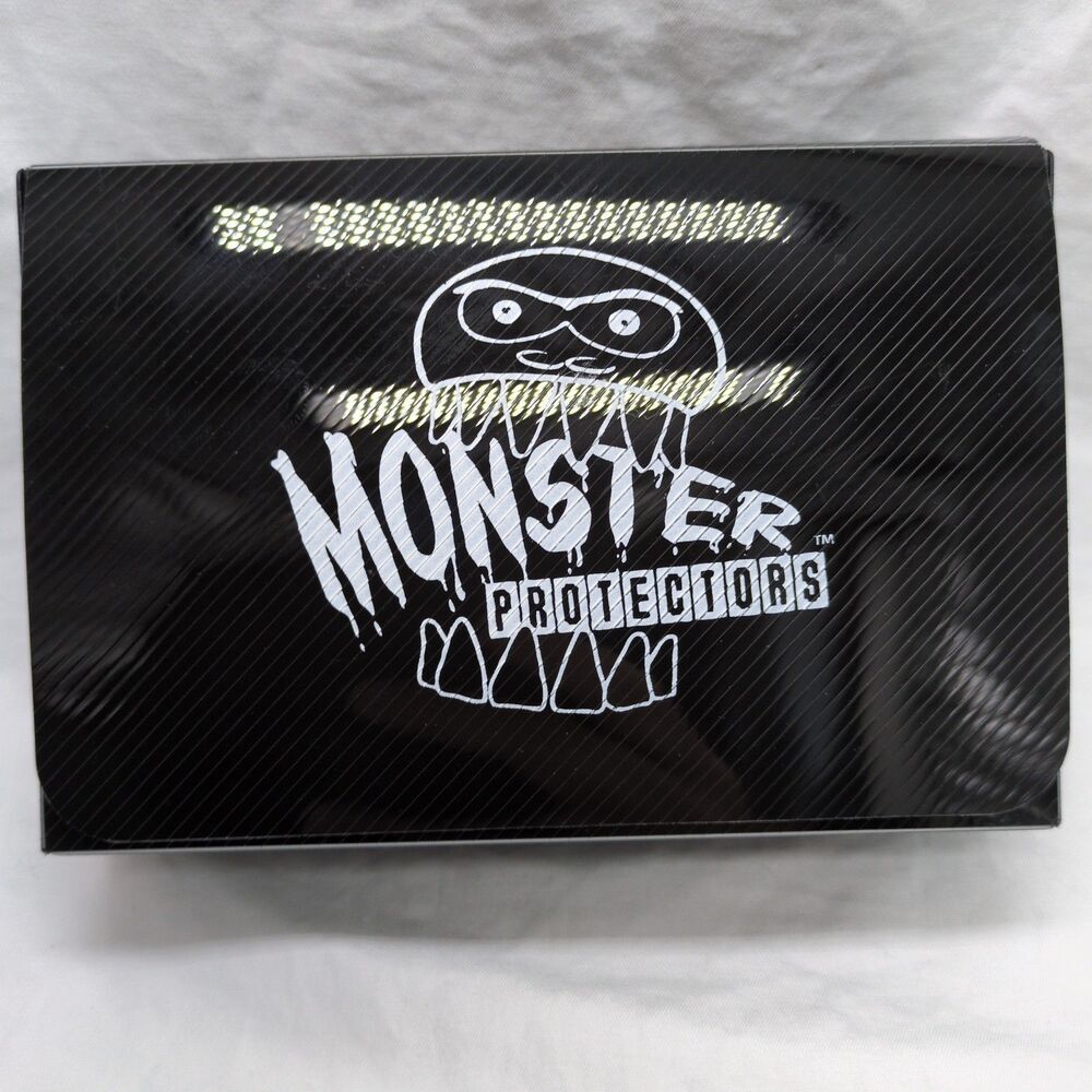 Monster Protectors Black Double Deck Box 6" X 4" X 2"